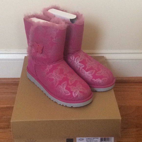 pink butterfly uggs